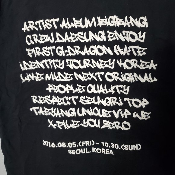 Bigbangio The Exhibition A to Z Tee, K-Pop, S/M - Picture 5 of 5